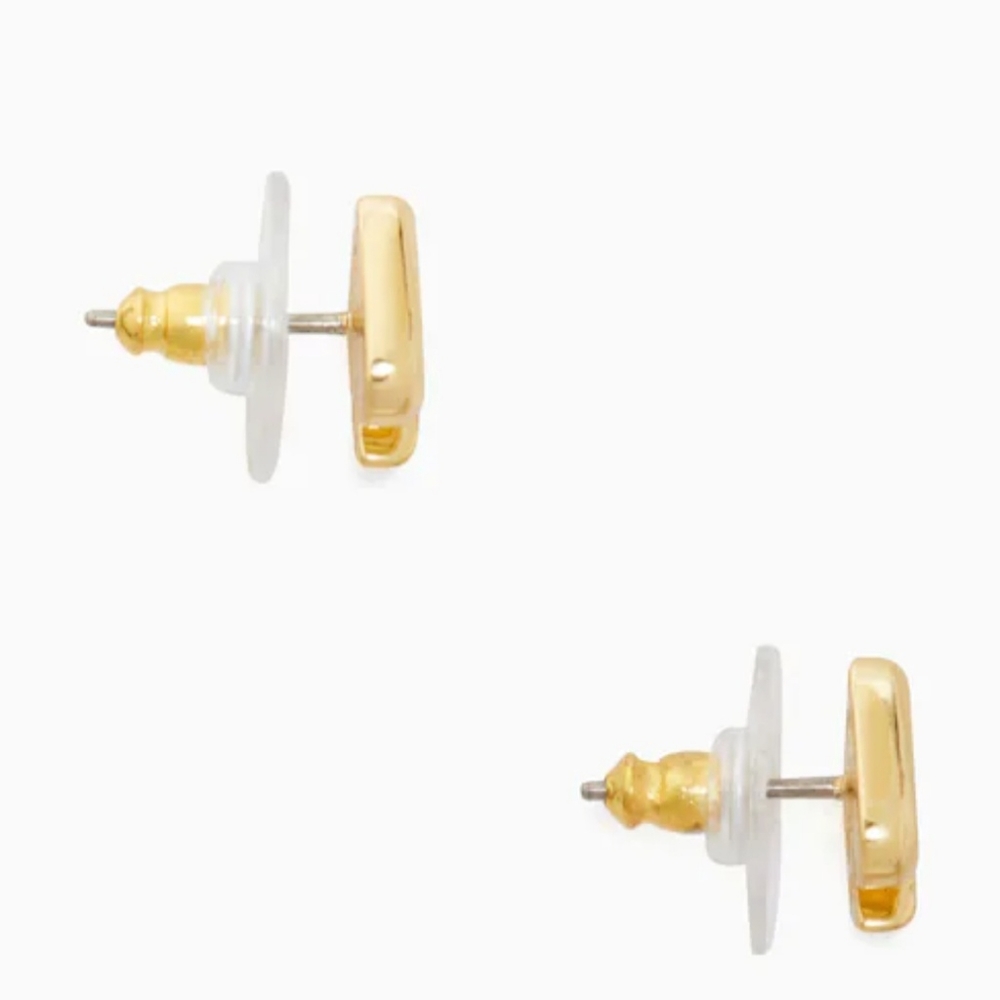 🛑SOLD🛑Brand New! Kate Spade Chalk Pink Everyday Spade Enamel Studs - Picture 5 of 7